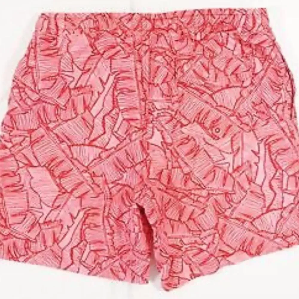CLUB ROOM Mens Printed Polyester Swim Trunks Tropical Swim Trunks,
